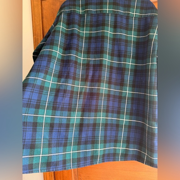 Vintage Navy and Green Flannel by Back Packer Sportswear 🦆 - Picture 5 of 5